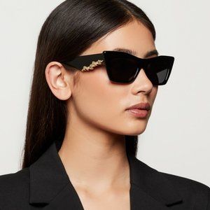 BRAND NEW D&G DG4435 501/87 Black Grey Cat Eye Women Sunglasses